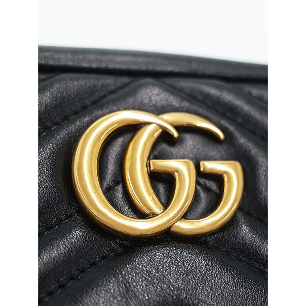 Gucci GG Marmont Black Bag Shoulder Quilted - Picture 6 of 9